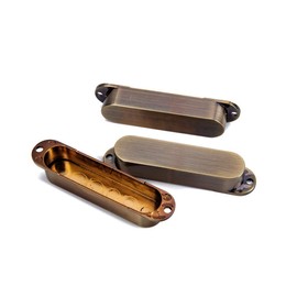 Alnicov Pickup Covers 82mm Plastic Closed Shell Electric Guitar Single Coil 3pcs (Bronze)