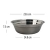 Zopnny Stainless Steel Salad Bowl, Kitchen Deep Mixing Bowl for