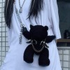 VALICLUD Shoulder Bag with Chain Strap Stuffed Animal Purse Teddy