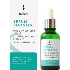 Belvès Booster - Serum Anti-Acne: Ácido Salicílico 1.5% + Ácido Glicólico 3.5% + Niacinamida 2%