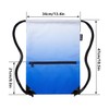 HOLYLUCK Drawstring Backpack Bag Sport Gym Sackpack (gradient blue)