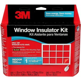 3M Indoor Window Insulation, Insulator Kit for 1 Window 6'-8" x 19.5' ft, Keeps Cold Air Out and Warm Air In, Includes Heat Shrink Window Film and Scotch Window Film Mounting Tape (2149W-6)
