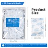 Silica Gel Packs - 80Pcs 20Gram Moisture Absorbers, Premium Transparent
