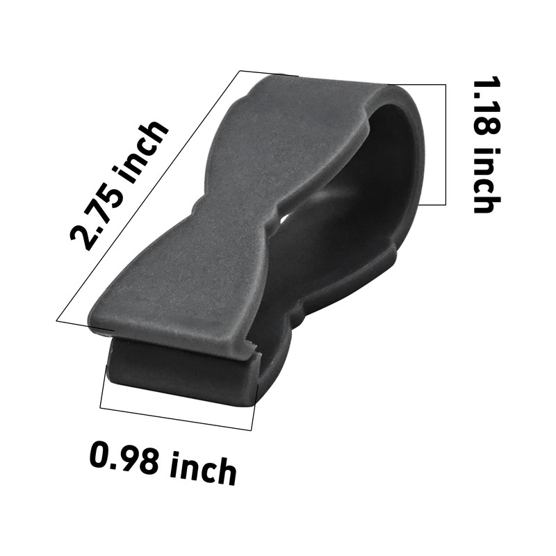 esahpss 6 Pcs Kitchen Towel Clamps, Hand Towel Clamps, Gray