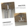 ABOOFAN 2pcs Rotatable Stainless Steel Cabinet Hooks for Kitchen Utensils