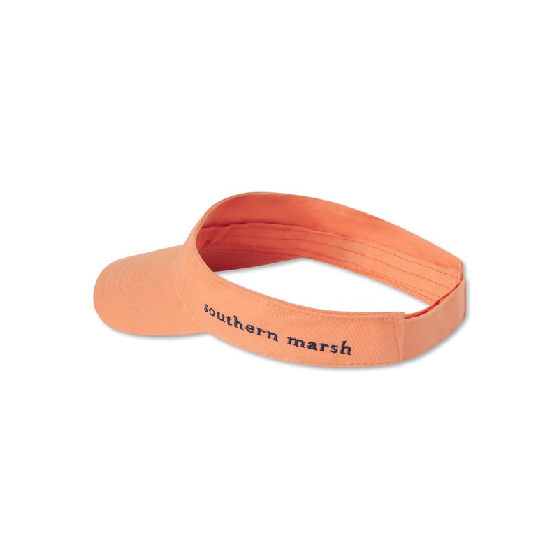 Southern Marsh Visor, Tangerine with Navy, 0