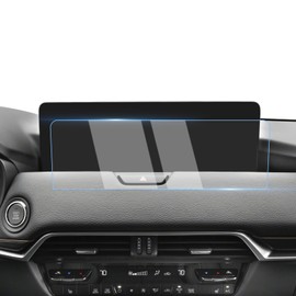 Karltys Screen Protector for 2024 2025 Mazda CX-90/2025 CX-70(No Buttons) 12.3-Inch Touchscreen, Anti Glare Clear Tempered Glass, 2025 CX-90/CX-70 Accessories Navigation Protective Film