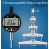 AICEYI Digital Inner and Outer Radius Measuring Instrument with 10mm/20mm/30mm/60mm/100mm