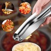 GisWell Stainless Steel Garlic Press - Rustproof, Dishwasher Safe, No