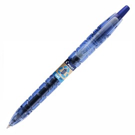 Pilot B2P Gel Ink Ballpoint Pens Pack of 6Medium 0.7mm line 0.4mm Blue Paste