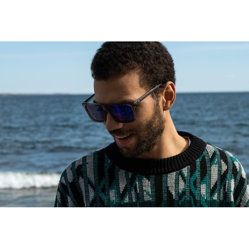 CHPO Unisex Bruce Sunglasses, Grey, 52, gray