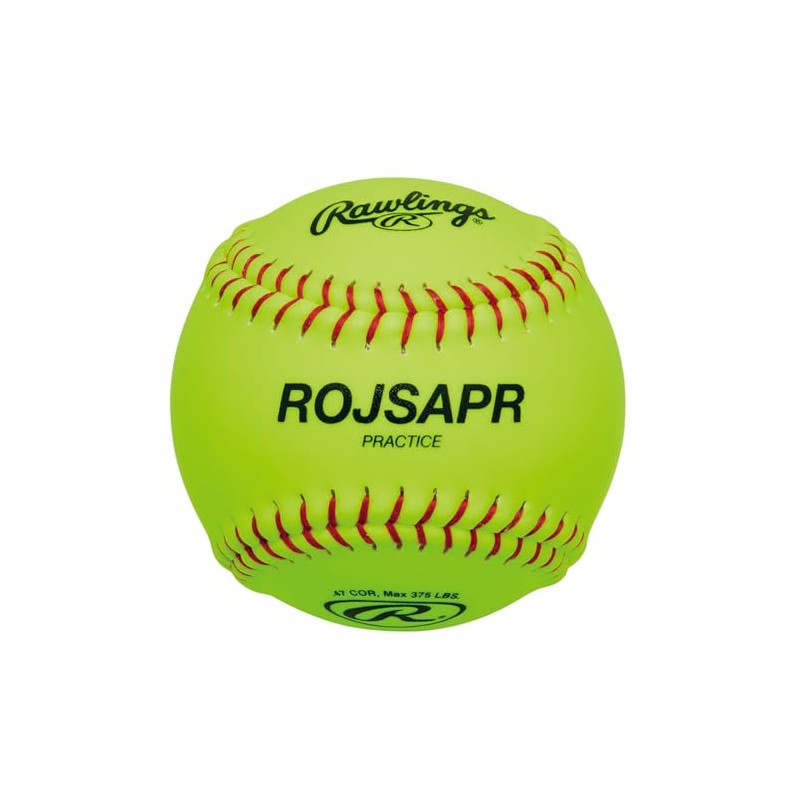 Rawlings ROJSAPR Baseball Softball Leather Ball No. 3 Practice Ball