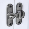 Barn Door Latches,90/180 Degree Gate Lock,Flip Gate Latches Hardware,Zinc Alloy