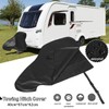 Caravan Towing Hitch Cover, Drawbar Cover for Trailers and Caravans,