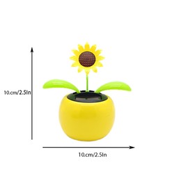 Vndnsy Shaking Dancing Flower Toy,6 Pcs Plastic Dancing Flowers,Home Office Ornaments Car Toy,Swinging Animated Dancer Toy Decoration,for Car Office Desk Decoration,Funny Ornaments.