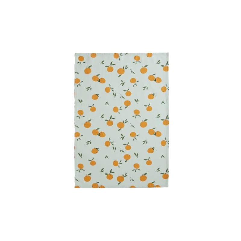 Coucke Clementines Printed Cotton Tea Towel 50 x 75 cm