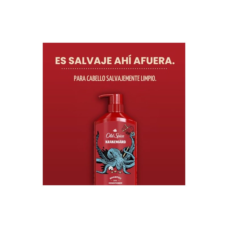 Old Spice Krakengard 2 en 1 Champú y acondicionador para