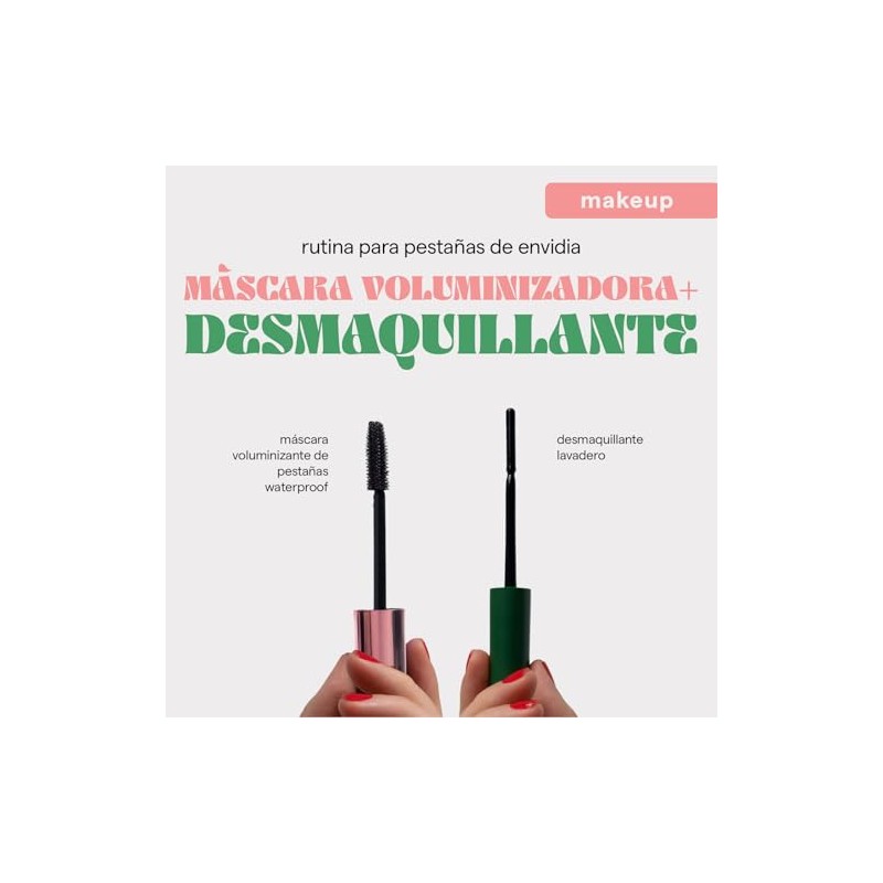 SARELLY, Kit Ojos, Máscara de Pestañas Volume Horse Lashes Desmaquillante