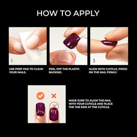 KISS imPRESS No Glue Mani Press-On Nails, Color FX, Levels', Dark Pink, Short Size, Squoval Shape, Includes 30 Nails, Prep Pad, Instructions Sheet, 1 