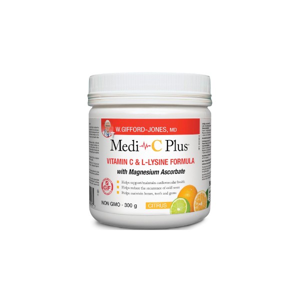 Dr. Gifford-Jones Medi-C Plus With Magnesium Ascorbate (Citrus) - 300g