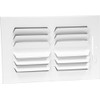 HVAC Premium 12''w x 8''h 2-Way-Horizontal Fixed Curved Blade AIR