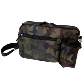 Hanna Hula Pet Shoulder Bag, Deodorizing Antibacterial Tag, Pocket, Lightweight, Dog, Camouflage, Width 11.0 x Height 7.1 x Depth 2.4 inches (28 x 18 x 6 cm), 6.7 oz (190 g)