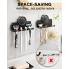 RIVAMBER Suction Cup Hooks, Razor Holder for Shower, Matte Black