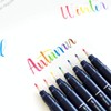 Tombow Fudenosuke Brush Pen - Hard - 10 Colors Set