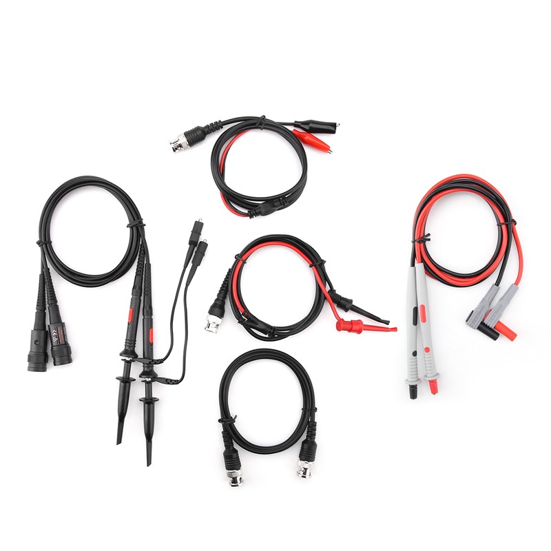 P1260D Oscilloscope Multimeter Test Leads with Crocodile Clips Replaceable Probe