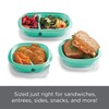 Rubbermaid 50-Piece Food Storage Containers Set with Lids, Teal Splash
