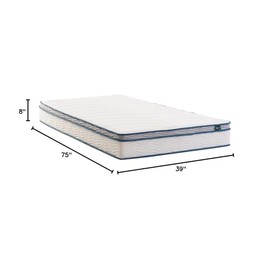 Zinus ZINUS 8 Inch Spring Sensation Hybrid Mattress [New Version], Medium Firm Feel, Fiberglass Free, Youth and Guest Bedroom, Mattress in A Box, Twin