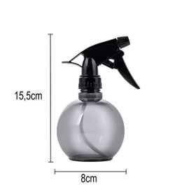 Ponik’s Friseur Sprühflasche Kugel – Wassersprühflasche Wassersprüher Friseurbedarf Wasserzerstäuber – Schwarz, 300 ml