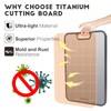 Titanium Cutting Board Double Sided Crystallization Cutting Boards for Kitchen