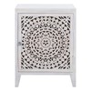 Safavieh Home Thea Brown 1-door Carved Mandala Nightstand