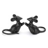 SUMTree 2pcs Cast Iron Little Cute Mouse Ornament Decorative Desktop