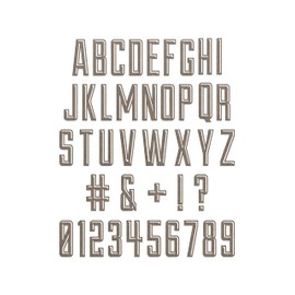 Sizzix Thinlits Die Set 41PK Alphanumeric Emporium by Tim Holtz, 666282, Multi-Colour