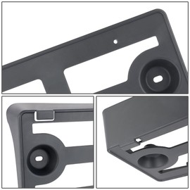Auto Dynasty FO1068169 Factory Style Front License Plate Mounting Bracket Compatible with Ford Mustang 2.3L 5.0L 18-21 (Matte Black)