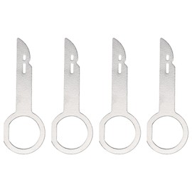 4Pcs Stereo Removal Tools,Slakerbe Contact Removal Tool with Easy Grip Handles Car Radio Removal Tool Key Car Accessories Compatible with Most Vehicles