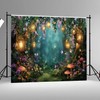 Raoycla Enchanted Forest Backdrop, Fairy Woodland Forest Mushroom Party Decorations