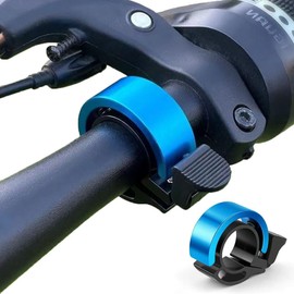 GLOWZEN Bicycle Bell Road Bike Bell Pipe Diameter 0.9 inch (22 mm) 1 Piece Aluminum Alloy Rust Proof Concealed Type