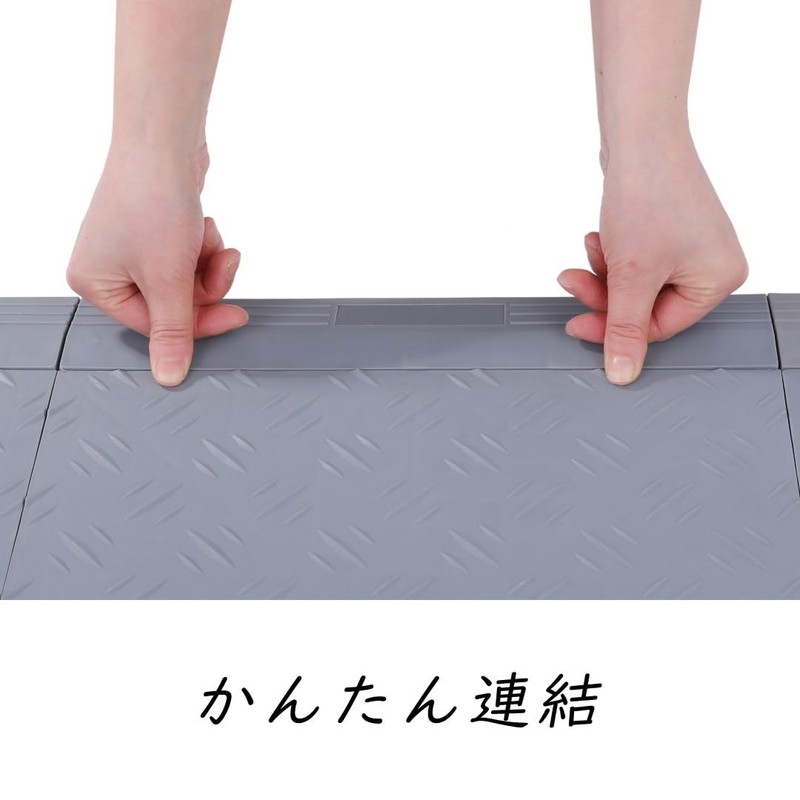 ISL Garage Tile, Solid Side Parts, Male Type, Gray, Set