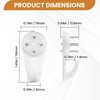 ZDRU 60pcs Concrete Wall Hooks, Non-Trace Picture Hanger, Invisible Nail