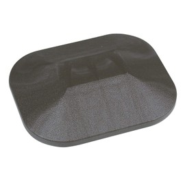 Graphite, Flat Cap for Composite Fence Post of Plastic Eco Fencing Panels
