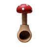 Wooden World 2 Nutcrackers Set Dark Brown and Toadstool Nutcracker