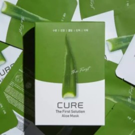 Cure 김정문알로에 마스크팩 수분팩 큐어 퍼스트솔루션 10p Kim Jung Moon Aloe Mask Pack Moisturizing Pack Cure First Solution 10p