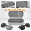 Fonwill Double Eyeglasses Case, Hard Shell Dual Glasses Case Travel