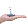 Mojo 387607 Great White Shark Animal Figure Keychain, gray