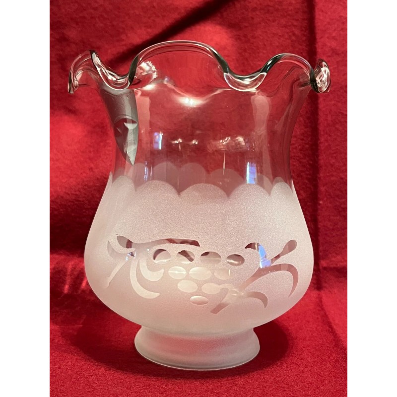 Westinghouse Pair of Westinghouse Frosted etched grape Glass Shade, 4-1/4"D