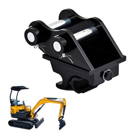Mini Excavator Attachment Quick Coupler for Small Digger 1 to 1.5tons，Compatible Quick Connect Coupler for Heavy-Load Operations in Agricultural and Construction Machinery
