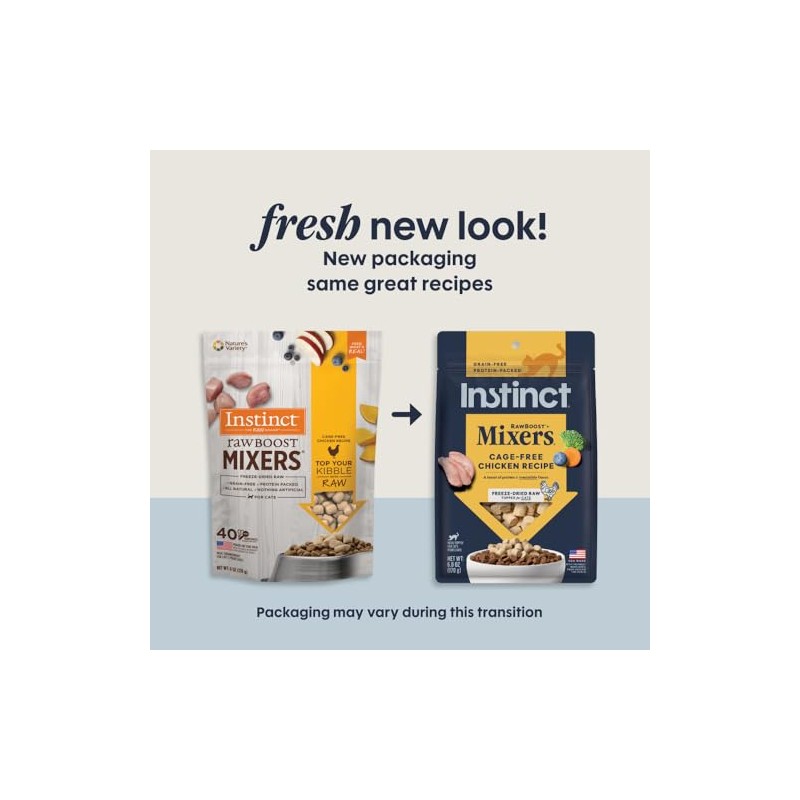 Instinct Raw Boost Mixer Chicken Formula Grain-Free Freeze Dried Meal